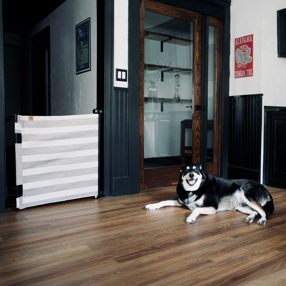 Crypton® Fabric Baby & Pet Safety Gate  Stylish, Stain-Resistant, PFAS-Free