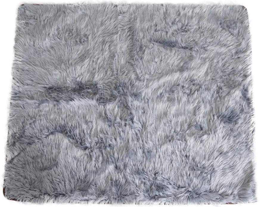 Pupprotector Waterproof Throw Blanket For Dogs And Cats, Pet Blanket Cover For Couches, Sofas, Beds, Car Seats, Furniture, Calming Soft Faux Fur, Charcoal Grey, Original (60' L X 50' W)