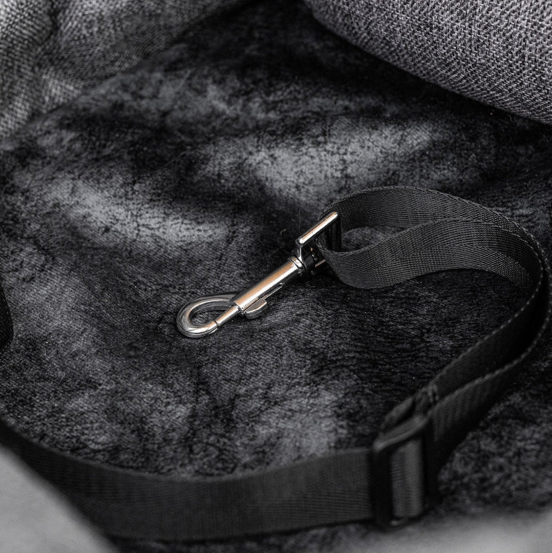 Paw Brands Dog Car Full Backseat Bed - Memory Foam Pet Travel Bed For Back Seat