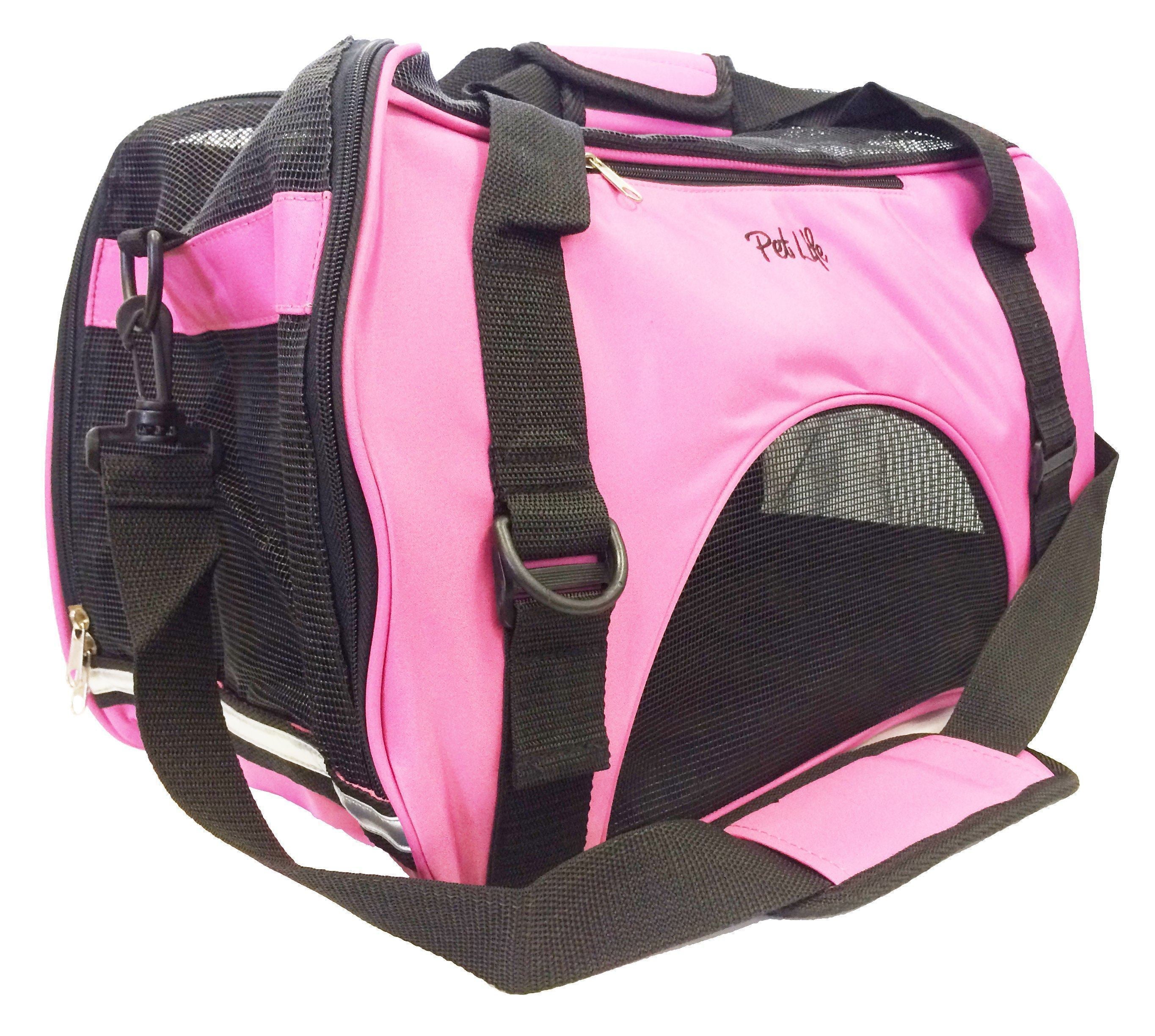 Pet Life ® Altitude Force Airline Approved Sporty Zippered Folding Fashion Pet Dog Carrier