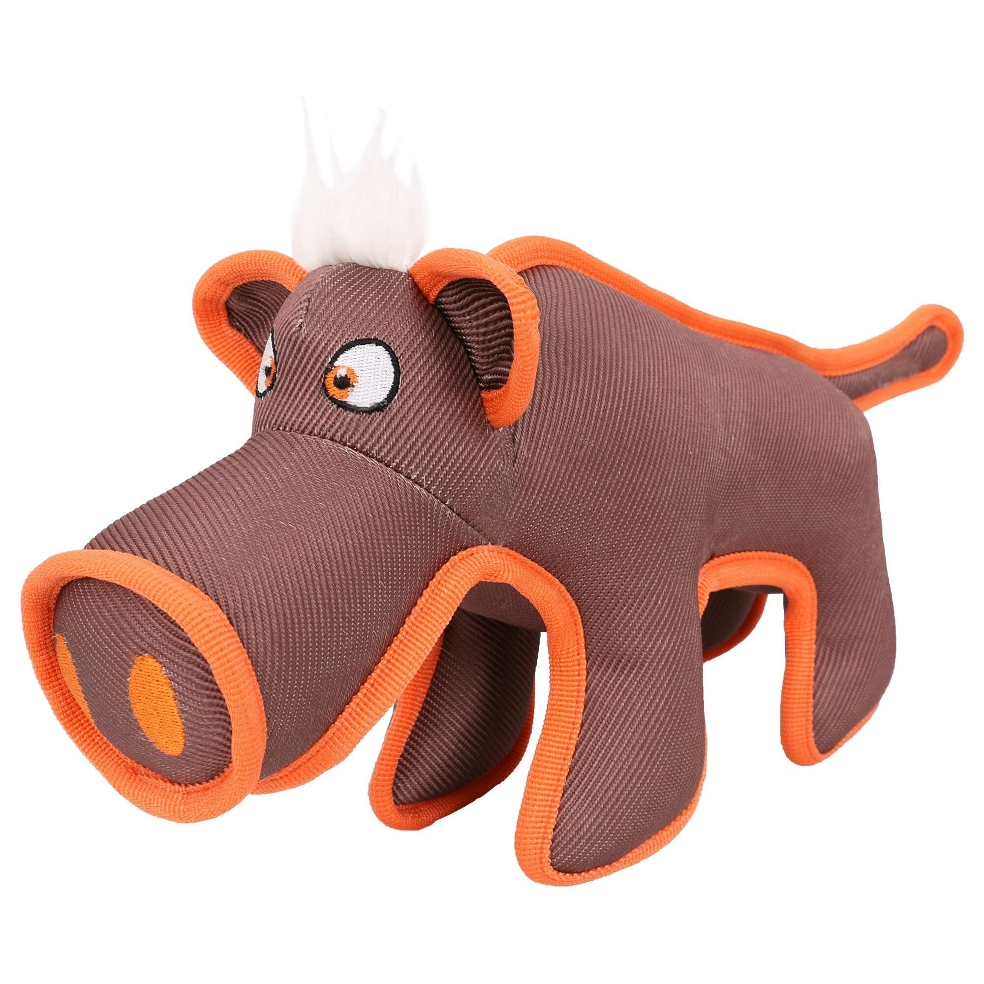 Pet Life ® Dura-Chew Plush Animal Nylon Squeaker Dog Toy