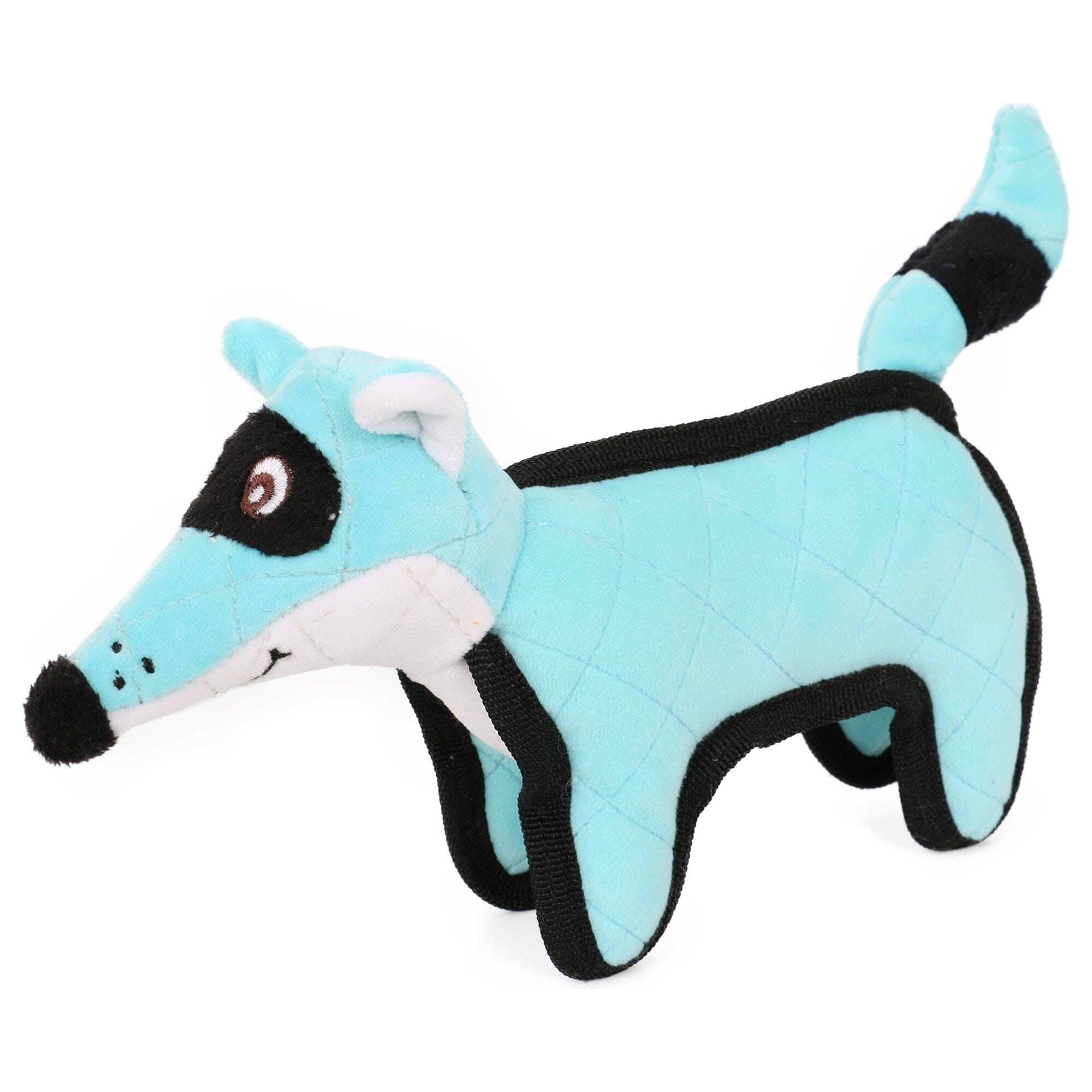 Pet Life ® Foxy-Tail Animated Nylon Quilted Squeaker Plush Dog Toy