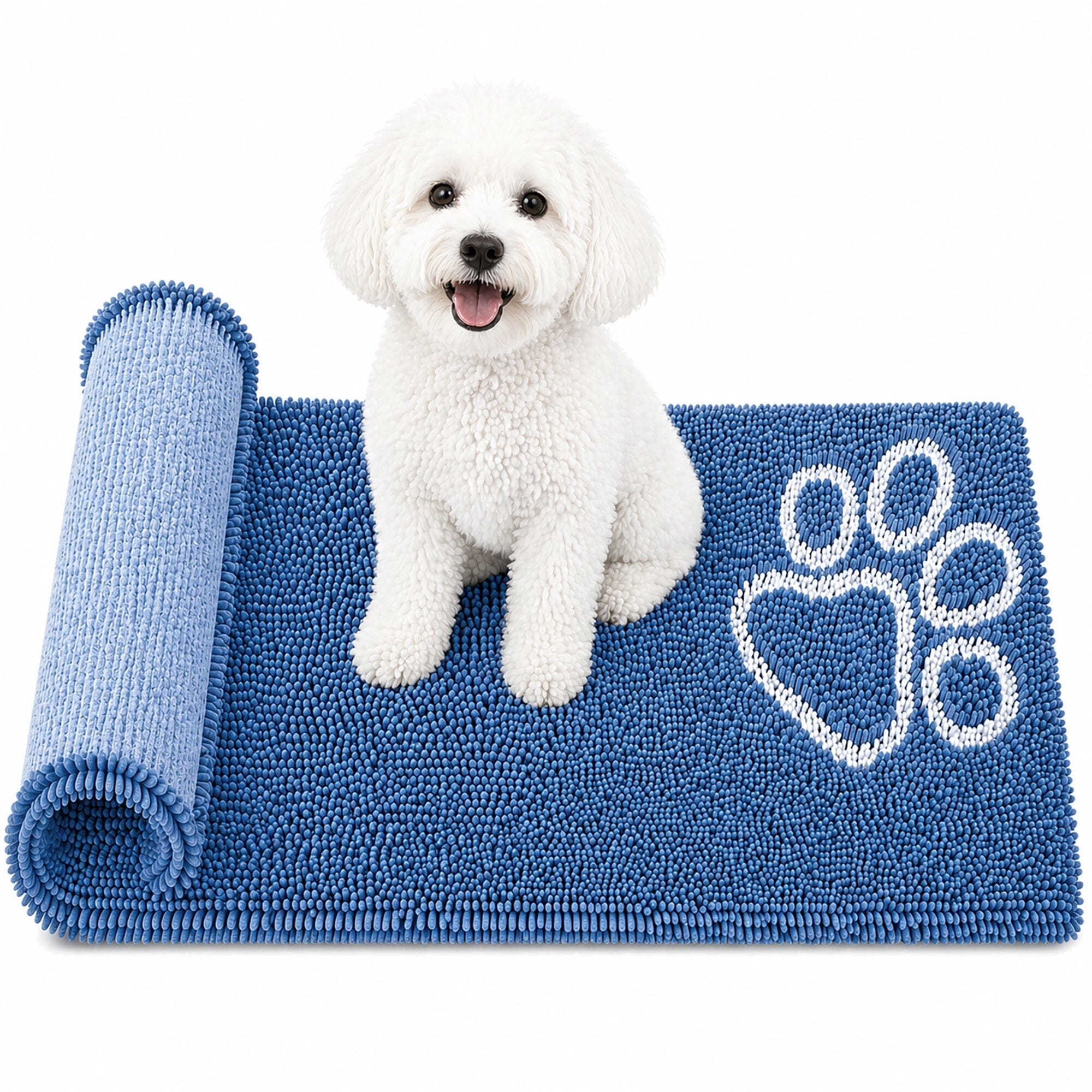 Pet Life ® 'Fuzzy' Quick-Drying Anti-Skid and Machine Washable Dog Mat