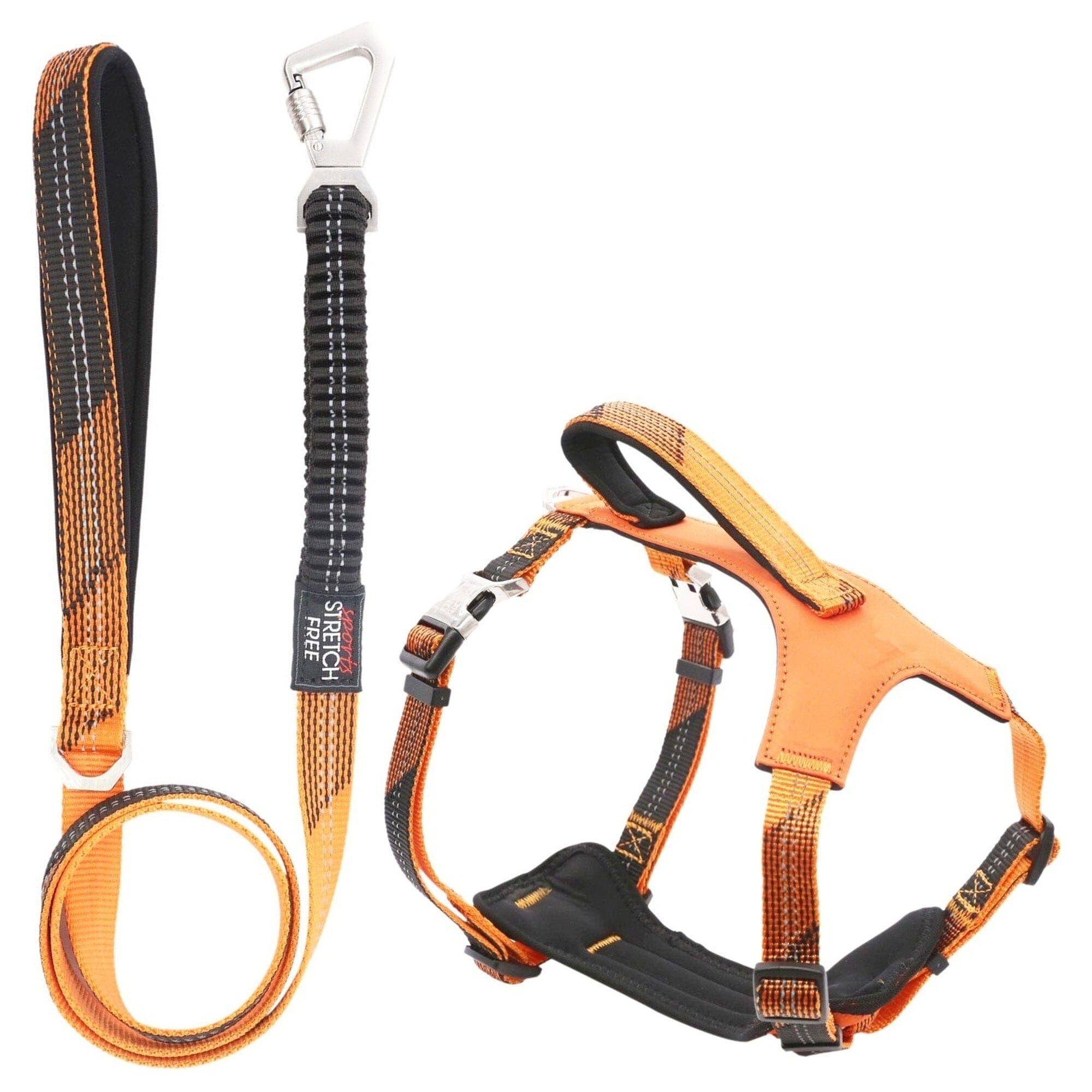 Pet Life ® Geo-prene 2-in-1 Shock Absorbing Neoprene Padded Reflective Dog Leash and Harness