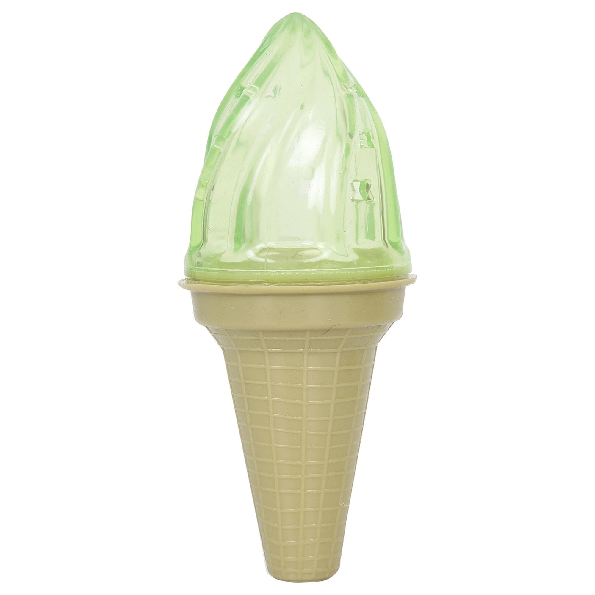 Pet Life ® 'Lick & Gnaw' Ice Cream Cone Freezable and Chewable Tossing Waterproof Floating Pet Dog Toy w/ Insertable Treat pocket