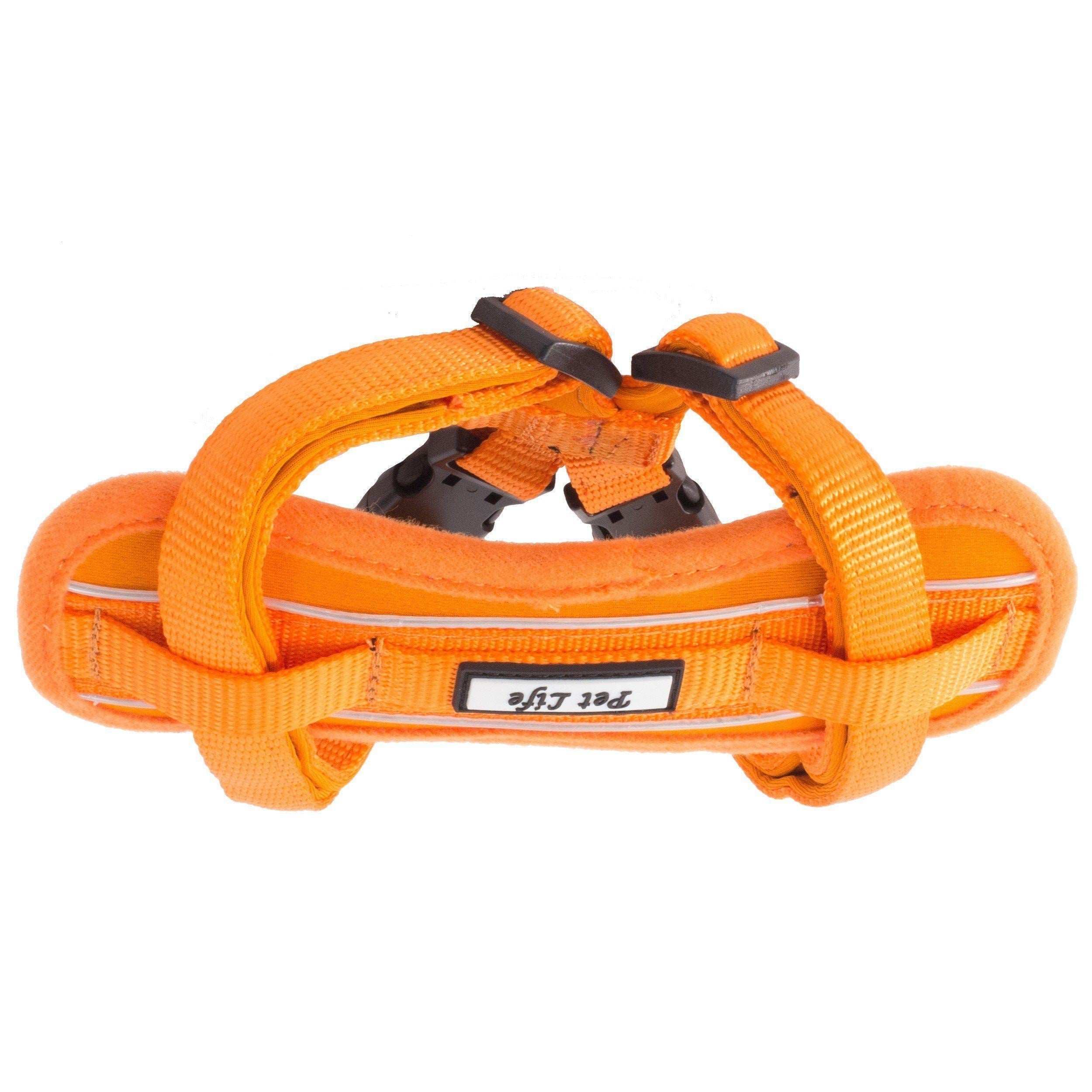Pet Life ® 'Mountaineer' Chest Compressive Adjustable and Reflective Easy Pull Pet Dog Harness