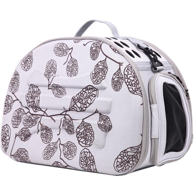 Pet Life ® Narrow Shelled Lightweight Collapsible Military Grade Fashion Designer Travel Pet Dog Carrier Crate