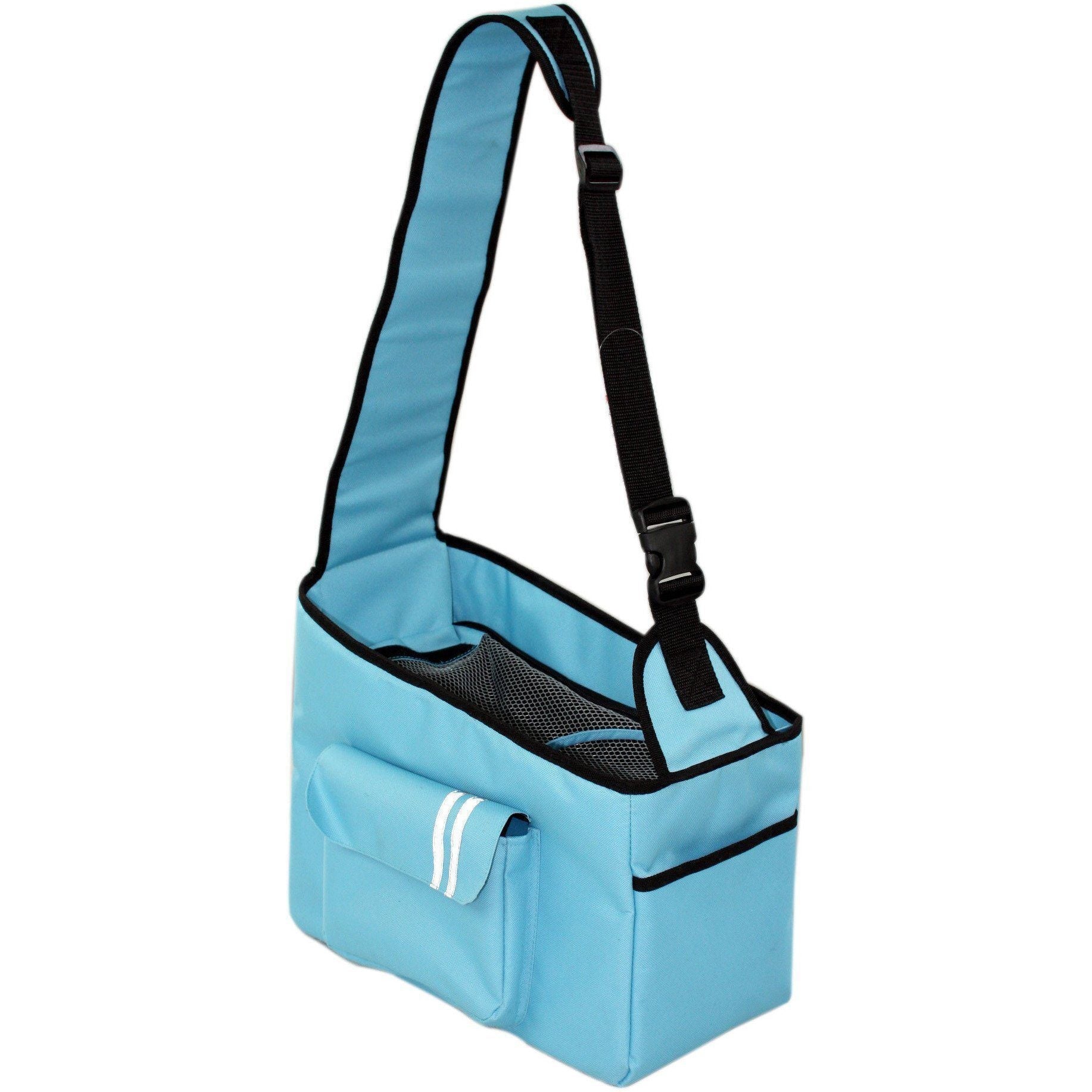 Pet Life ® Over-The-Shoulder Back-Supportive Fashion Sporty Pet Dog Carrier w/ Pouch