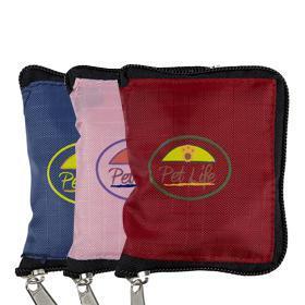 Pet Life ® Wallet Folding Waterproof Zippered Folding Pet Travel Cat and Dog Bowl