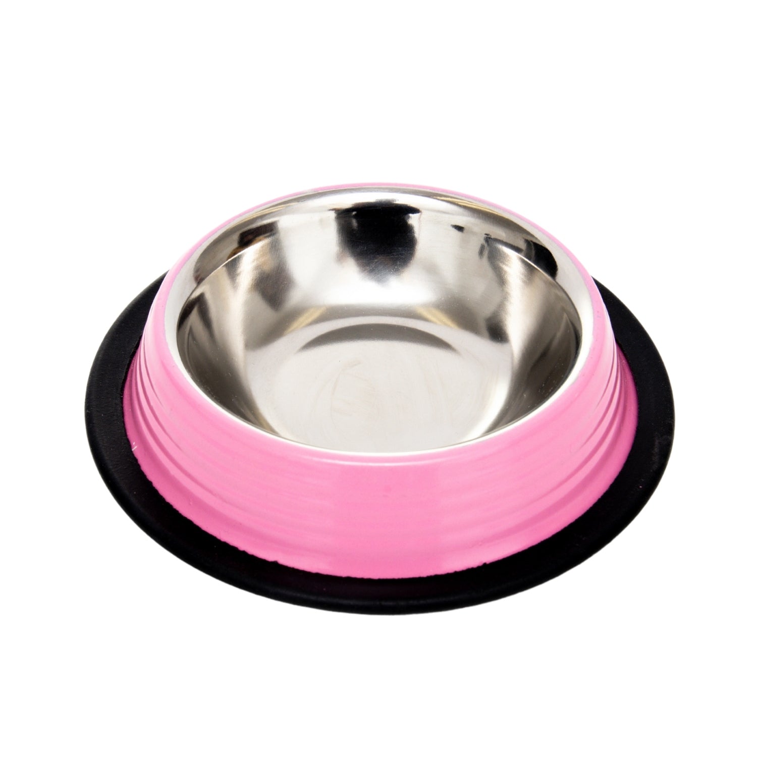 Country Living Set of 2 Ribbed Non-Slip Pet Bowls – Carnation Pink