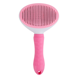 Self-Cleaning Pet Slicker Brush - Gentle Grooming for Dogs & Cats