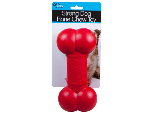 Duke'S Pet Products Strong Dog Bone Chew Toy (Red)