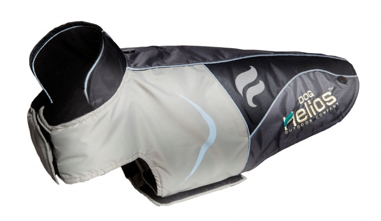 Helios Lotus-Rusher Waterproof 2-In-1 Convertible Dog Jacket With Blackshark Technology- Gray - Extra Small