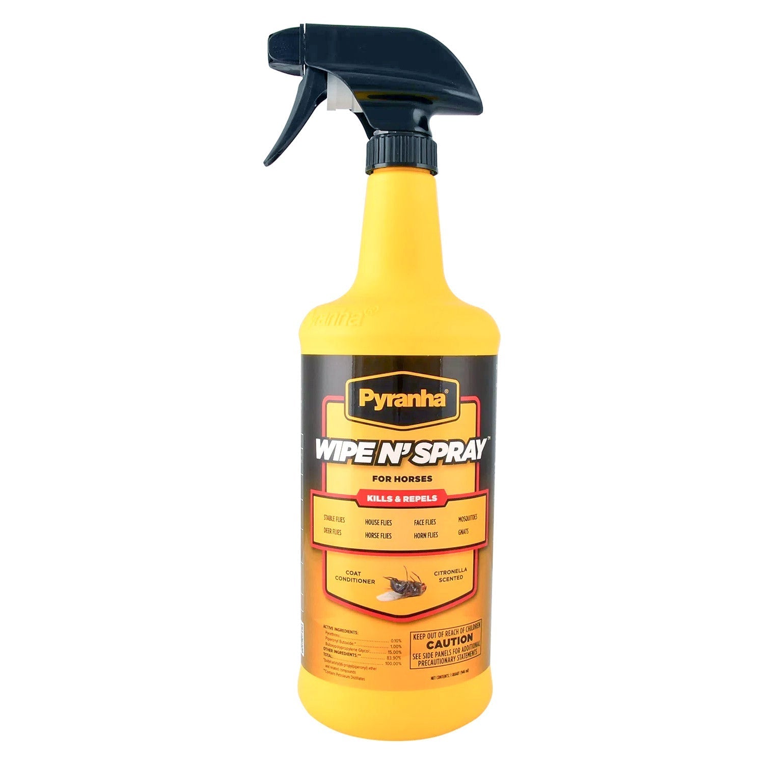 Pyranha Wipe N Spray Fly Spray for Horses