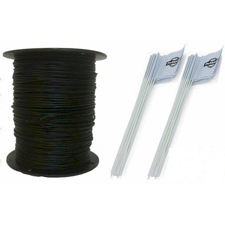 Essential Pet Products Essential Pet Heavy Duty In-Ground Fence Wire And Flag Kit 1000 Feet