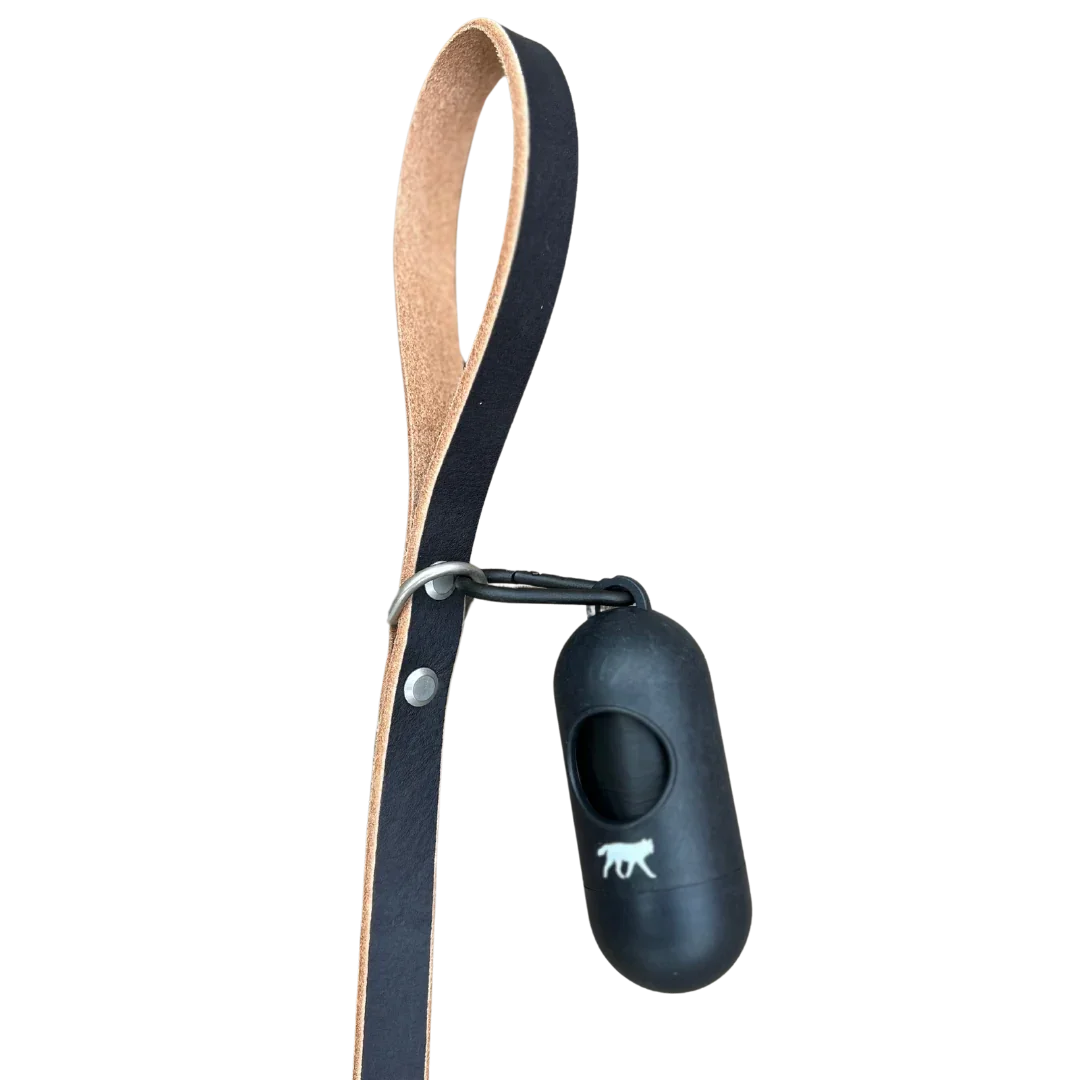 bamboo poop bag dispenser + compostable roll