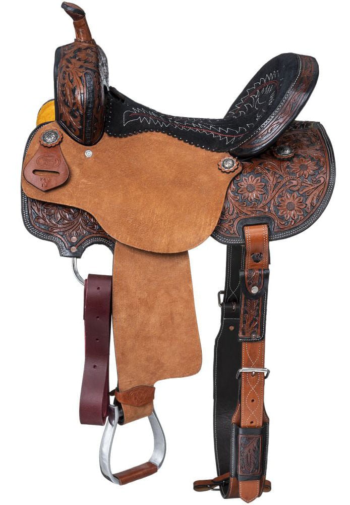 Royal King Two Tone Hawley Barrel Saddle Package