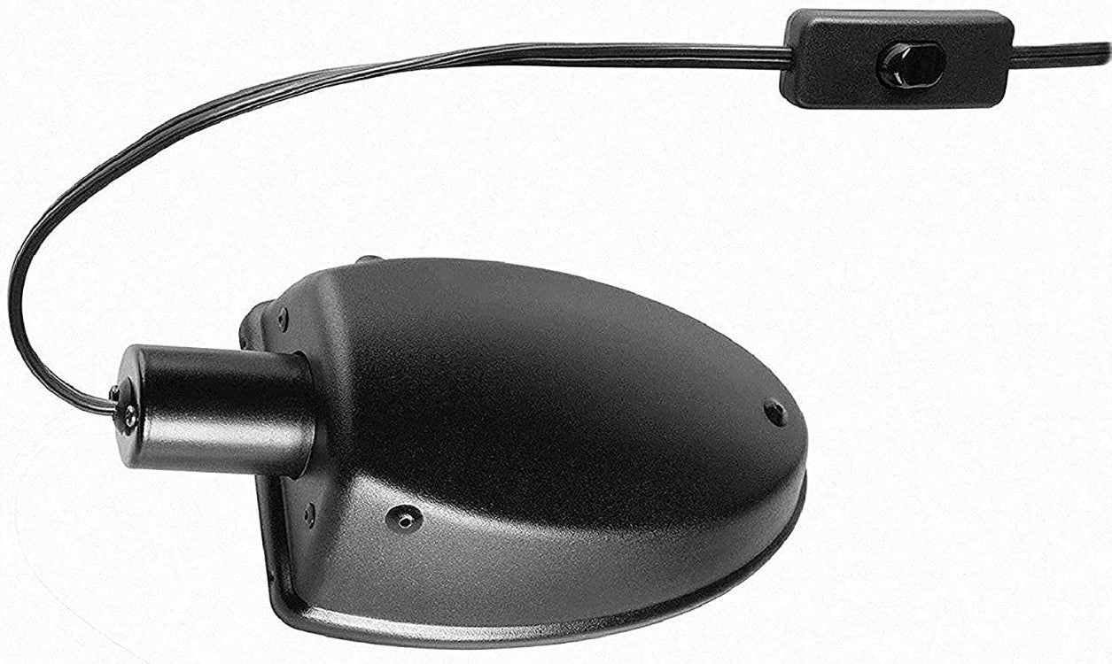 Zilla Low Profile Reptile Terrarium Fixtures Single,Black