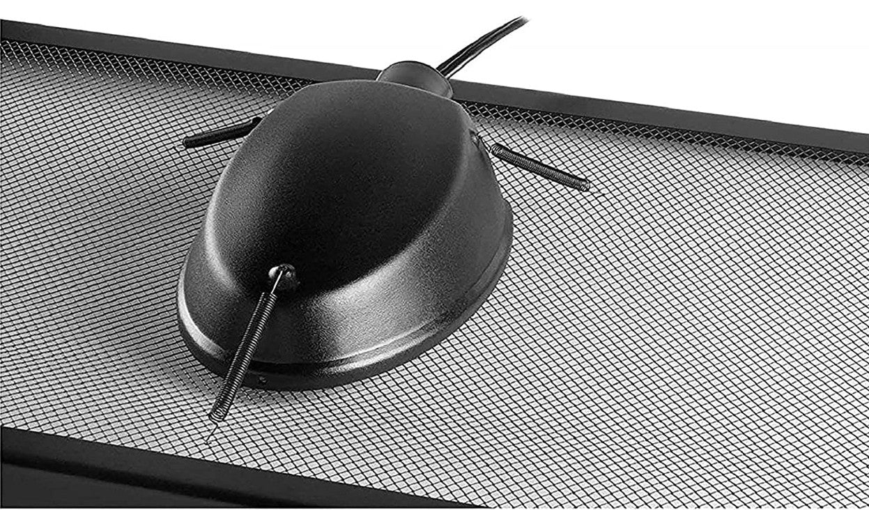 Zilla Low Profile Reptile Terrarium Fixtures Single,Black