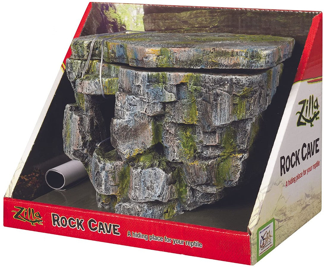 Zilla Vertical Décor Rock Cave 8.75 X 5.875 X 7.25',Grey