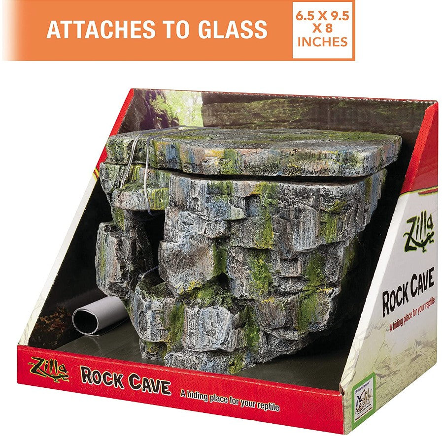 Zilla Vertical Décor Rock Cave 8.75 X 5.875 X 7.25',Grey