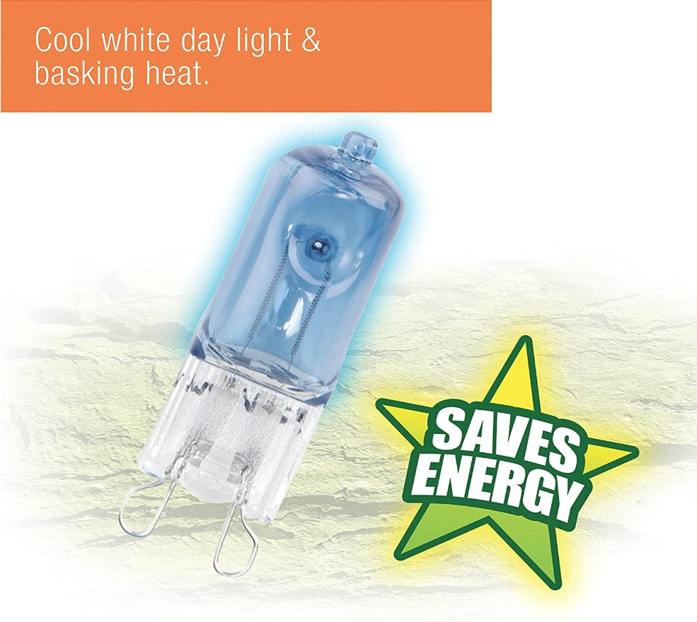Zilla Mini Halogen Lamp Reptile Bulb, 50-Watt, Day Blue (3 Pack)