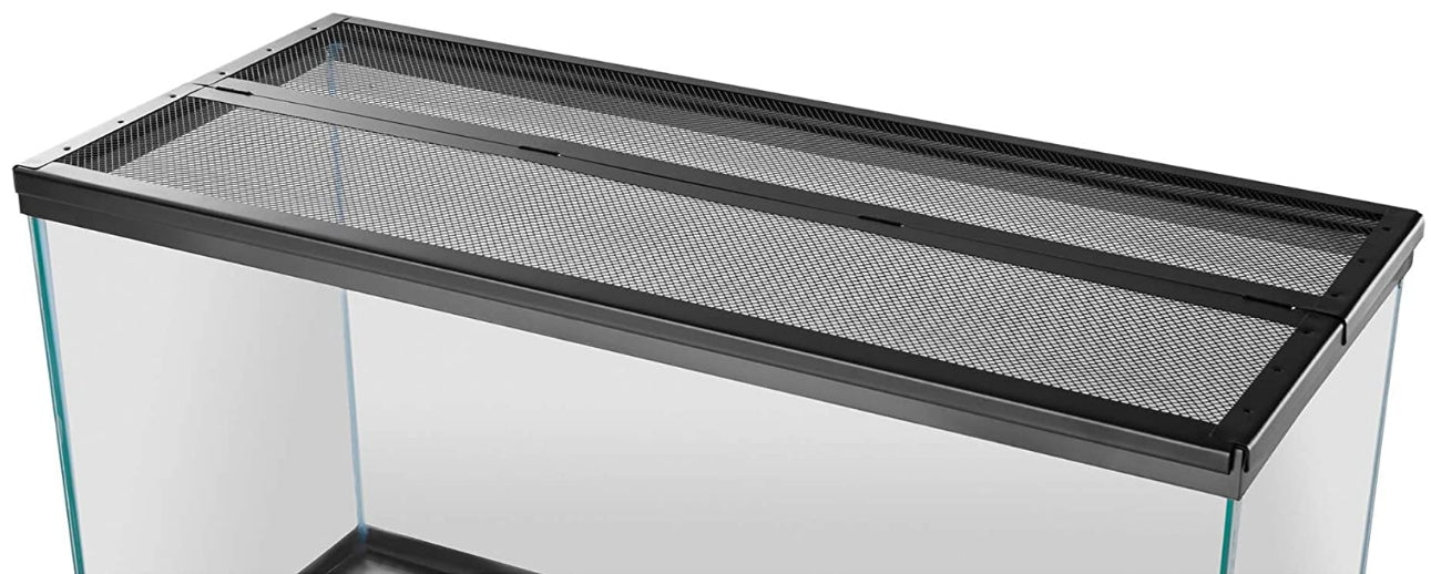 Zilla Pet Reptile Terrarium Fresh Air Screen Cover With Center Hinge 24' X 12'