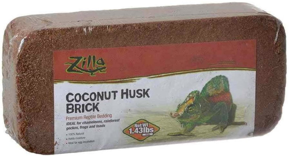 Zilla Coconut Husk Premium Reptile Bedding Brick