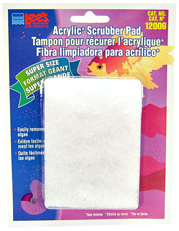 Lee'S Pet Products Ale12006 Fine Acrylic Algae Scrubber Pad For Aquarium