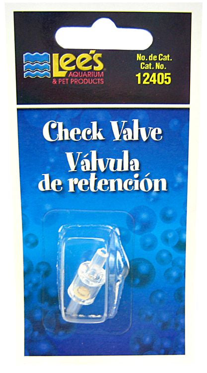 Lees Check Valve Spring Loaded For Aquarium Airline Tubing