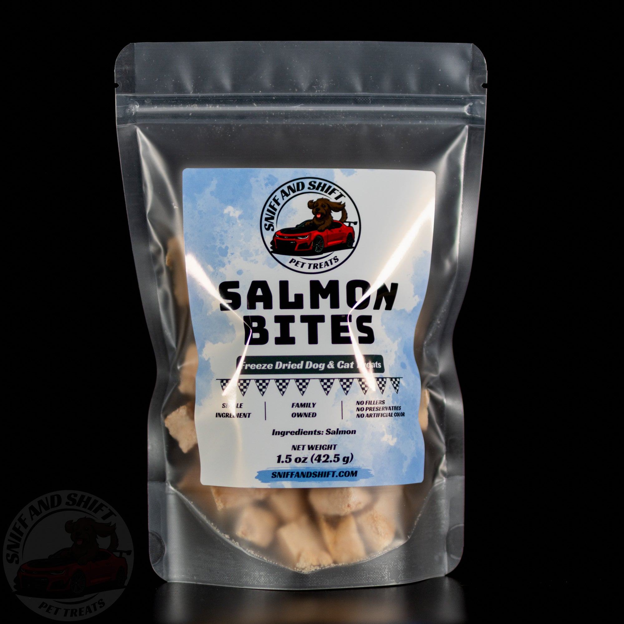 Freeze-Dried Pink Salmon Treats for Dogs & Cats