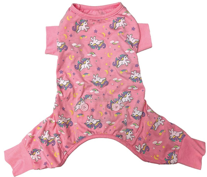 Fashion Pet Unicorn Pj'S Dog Pajamas Pink Extra Small