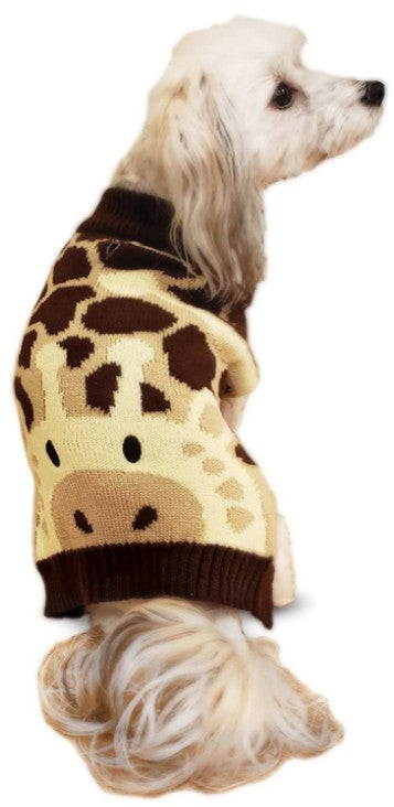 Fashion Pet/Giraffe Dog Sweater/Brown/Dog Sweater Extra Extra Small