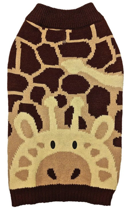 Fashion Pet/ Giraffe Dog Sweater/Brown/Dog Sweater Small