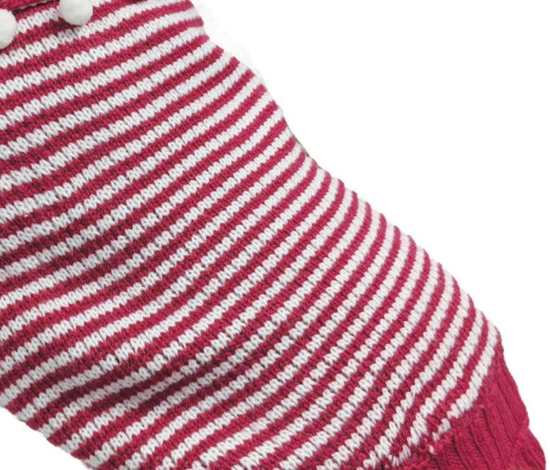 Ethical Pet Products 23902761: Fashion Pet Sweater Pom Pom Stripe, Raspberry Sm
