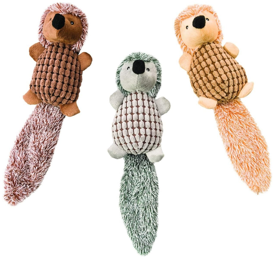 Spot Ethical Pets 16' Assorted Long Tail Hedgehog Plush Dog Toy For Dog
