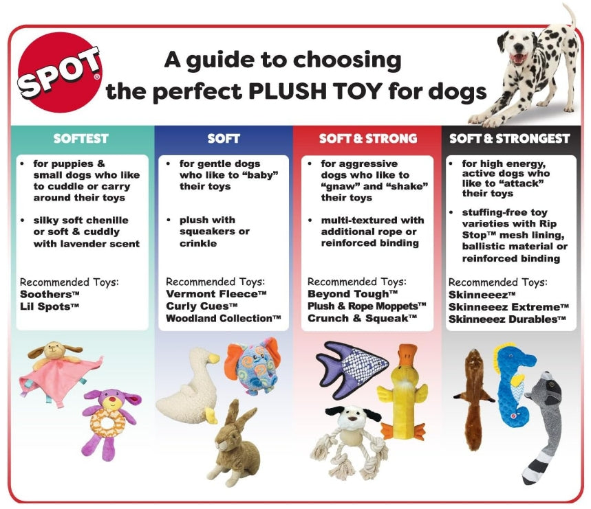 Spot Mini Skinneeez Arctic Moose Plush Toy - 15 Inch, Durable Pet-Safe Fabric, Multicolor