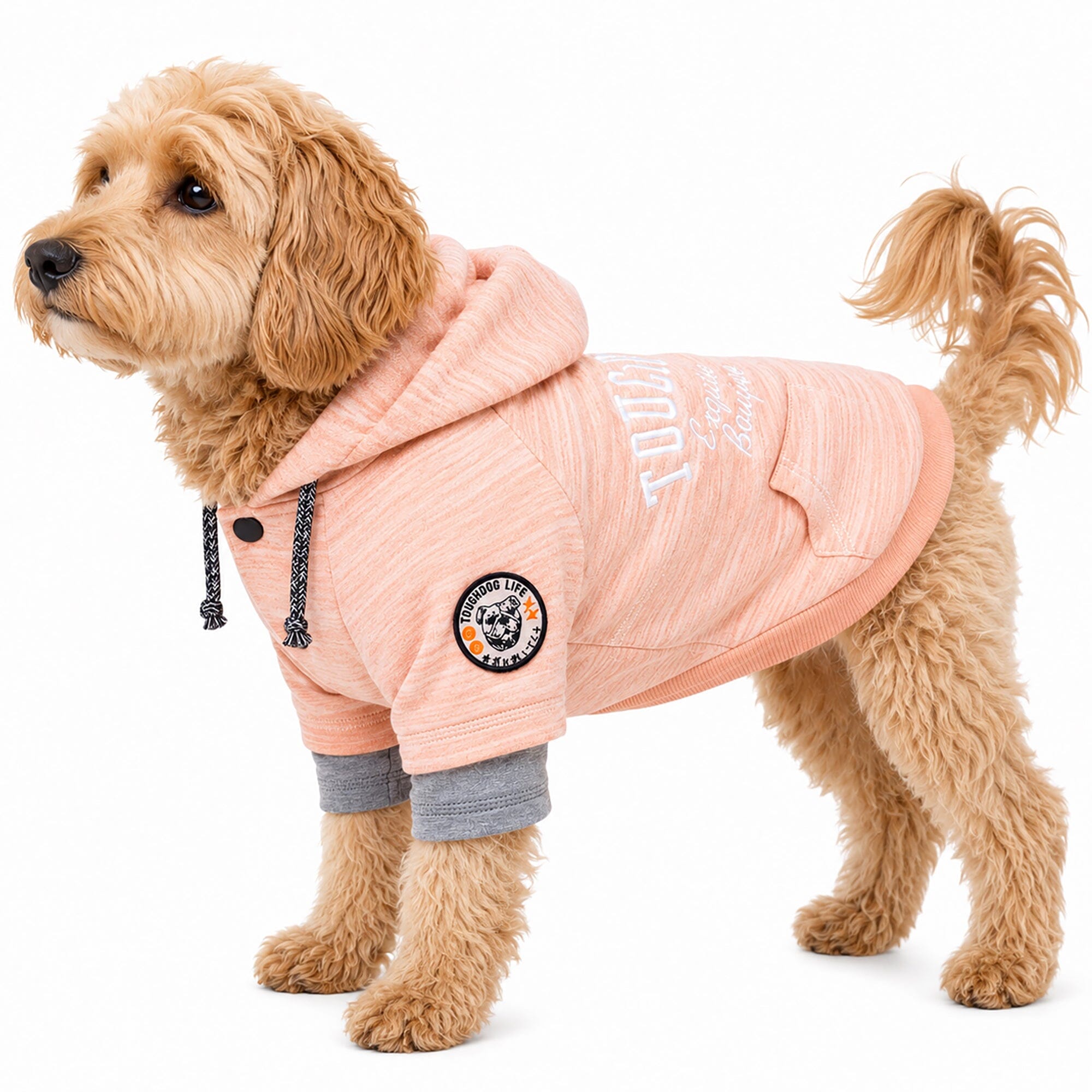 Touchdog ® Hampton Beach Ultra-Soft Blasted Cotton Hooded Dog Sweater