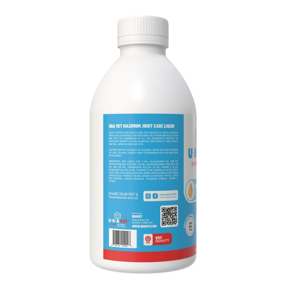 UBAVET Joint Power MEG Liquid for Dogs & Cats, 8.45 or 16 fl oz