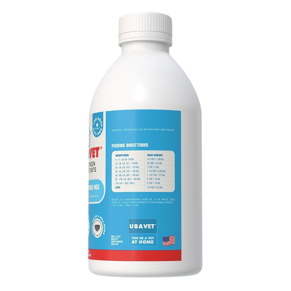 UBAVET Joint Power MEG Liquid for Dogs & Cats, 8.45 or 16 fl oz