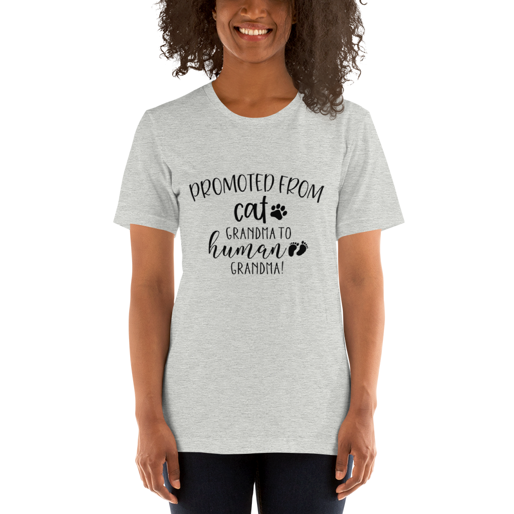 Promoted from Cat Grandma to Human Grandma T-Shirt