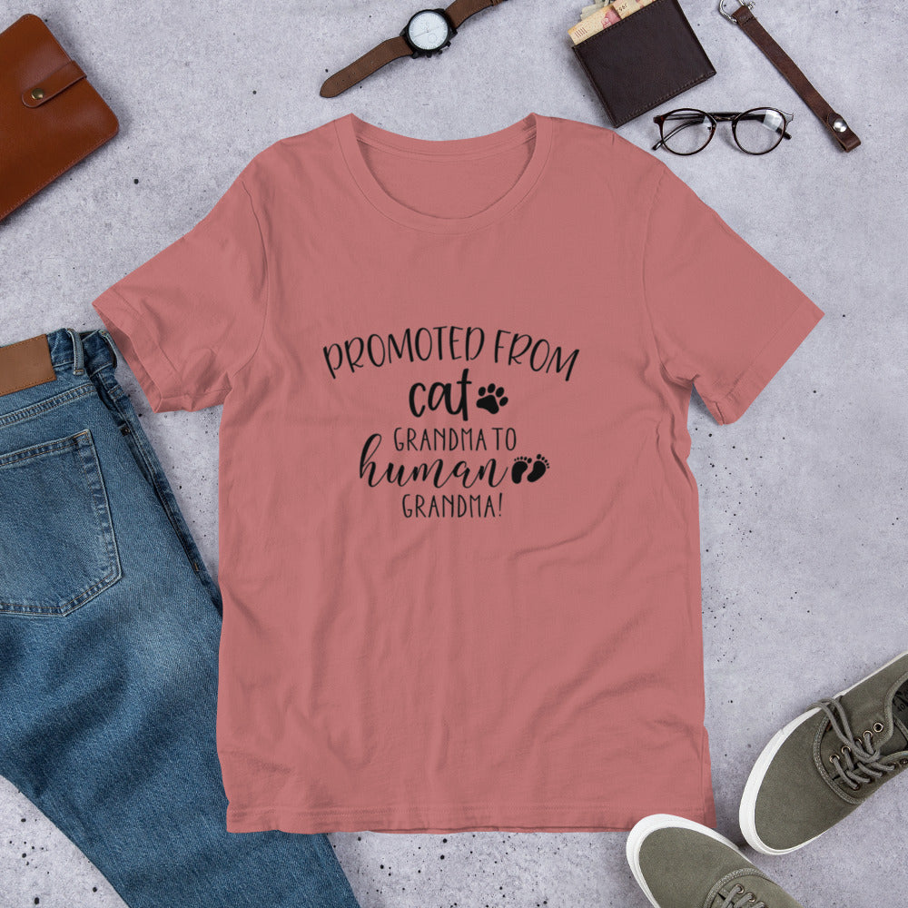 Promoted from Cat Grandma to Human Grandma T-Shirt