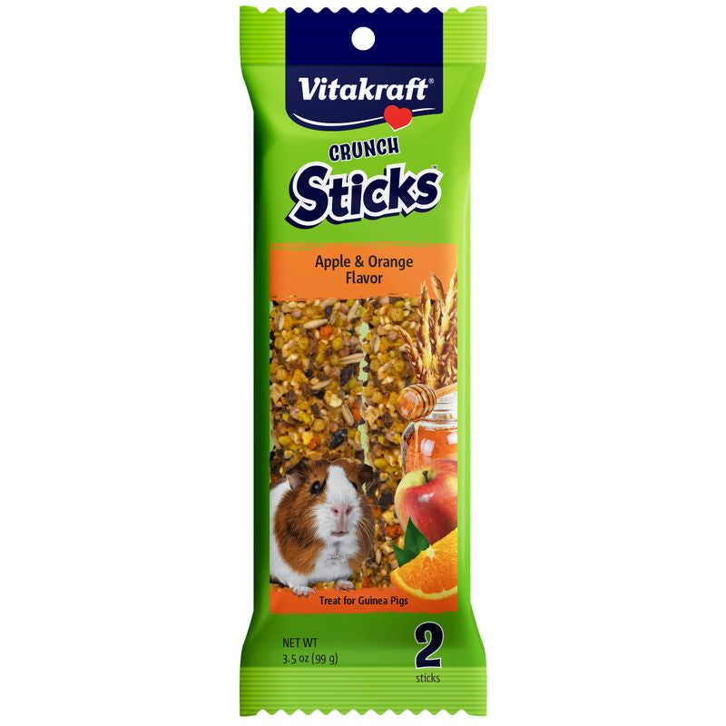 Vitakraft Guinea Pig Treat Stick - Apple And Orange - 3.5Oz