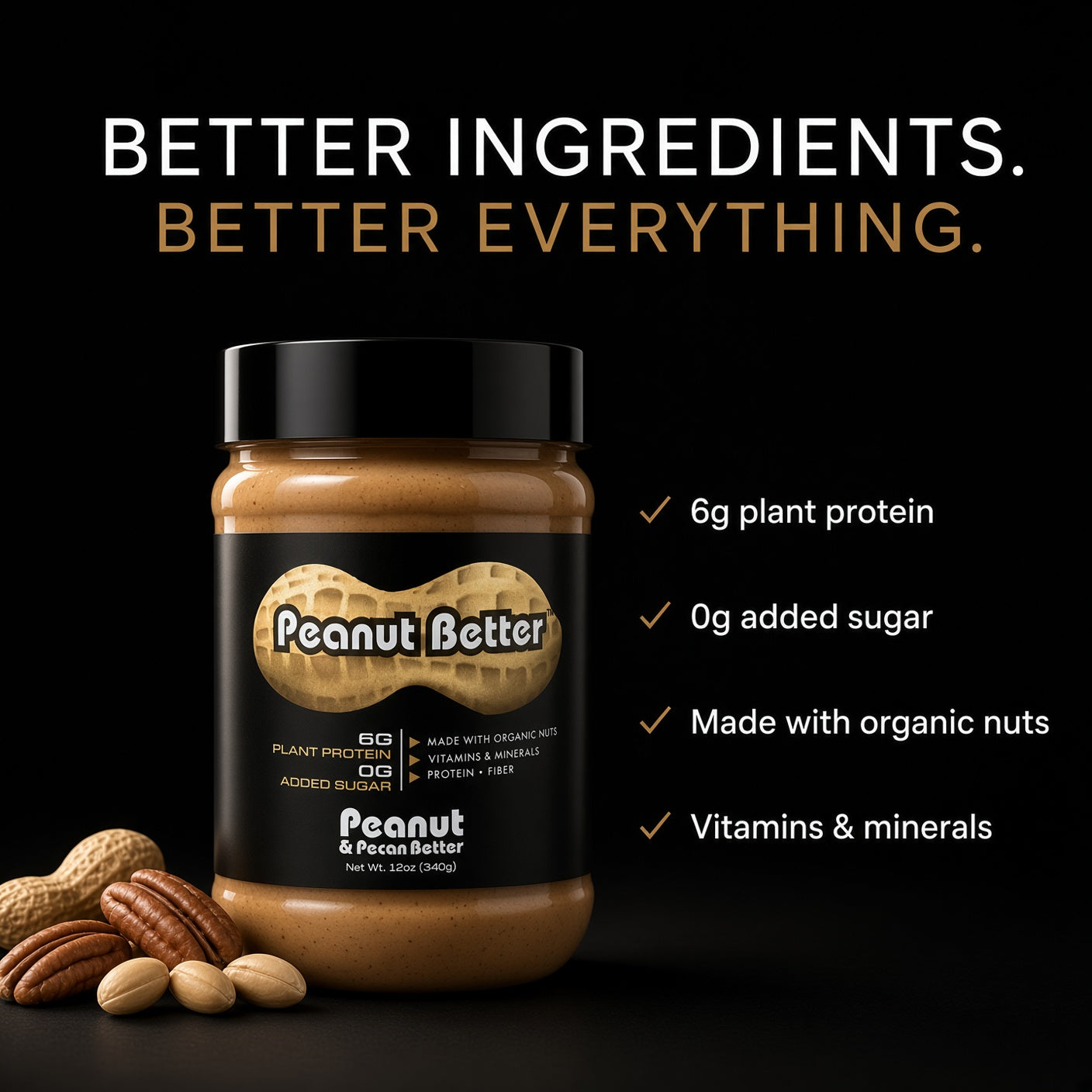 Peanut Better Two 12oz Jars