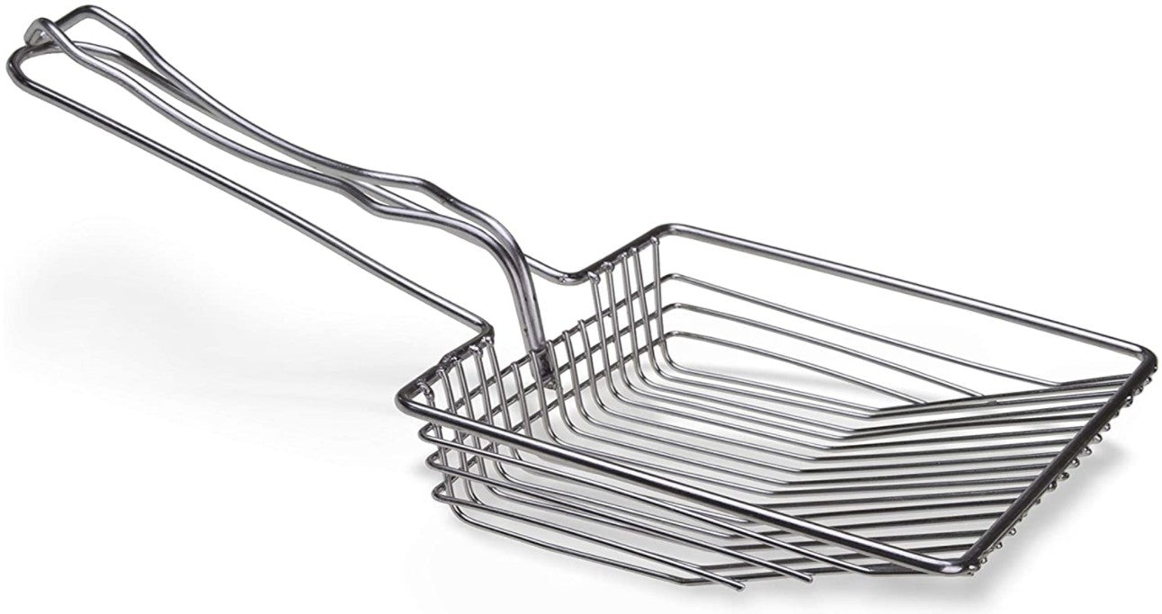 Van Ness Pets Ez Sift Stainless Steel Cat Litter Scoop, Heavy Duty, Reduces Dust