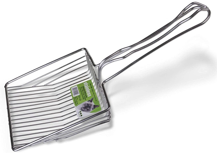 Van Ness Pets Ez Sift Stainless Steel Cat Litter Scoop, Heavy Duty, Reduces Dust
