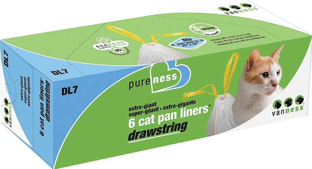 Van Ness Pureness Drawstring Cat Pan Liners Extra Giant