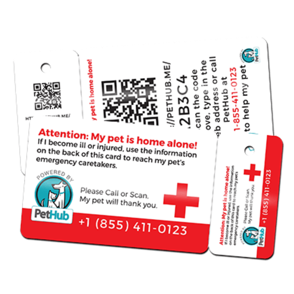PetHub QR Pet ID Wallet & Keychain Card – Emergency Backup for Your Pet