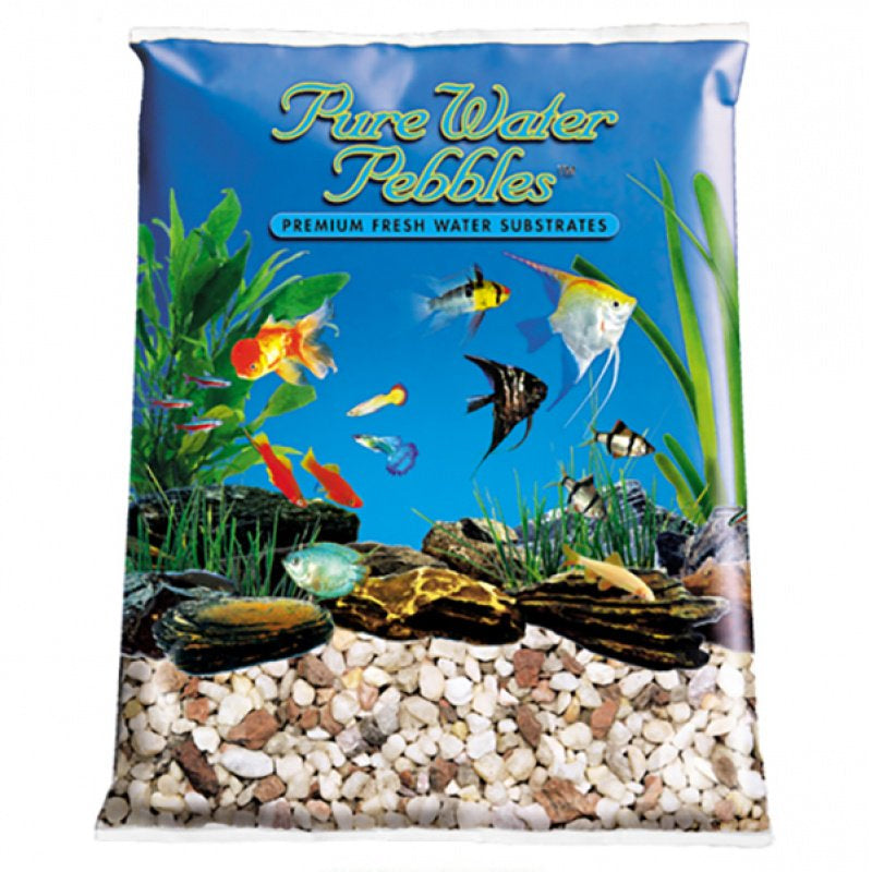 Pure Water Pebbles Custom Blend Aquarium Gravel, 5 lbs - pH Balance, Water Clarity, Aesthetic, Ideal Fish Tank Gravel, Aquarium Decoration, Eco-Friendly