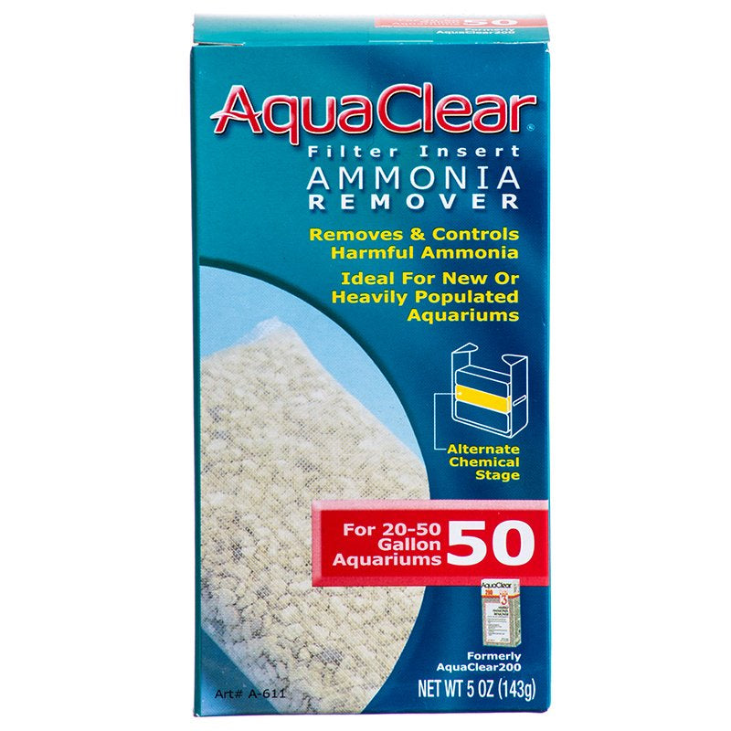 AquaClear AquaClear 50 Ammonia Remover Inserts, Aquarium Filter Media, Model A611, 1 Pack, White
